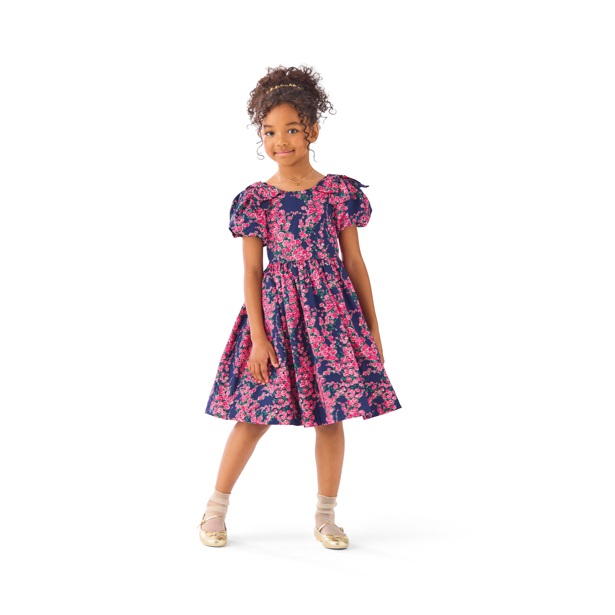 American Girl X Janie And Jack Rosy Cascade Party Dress For Girls