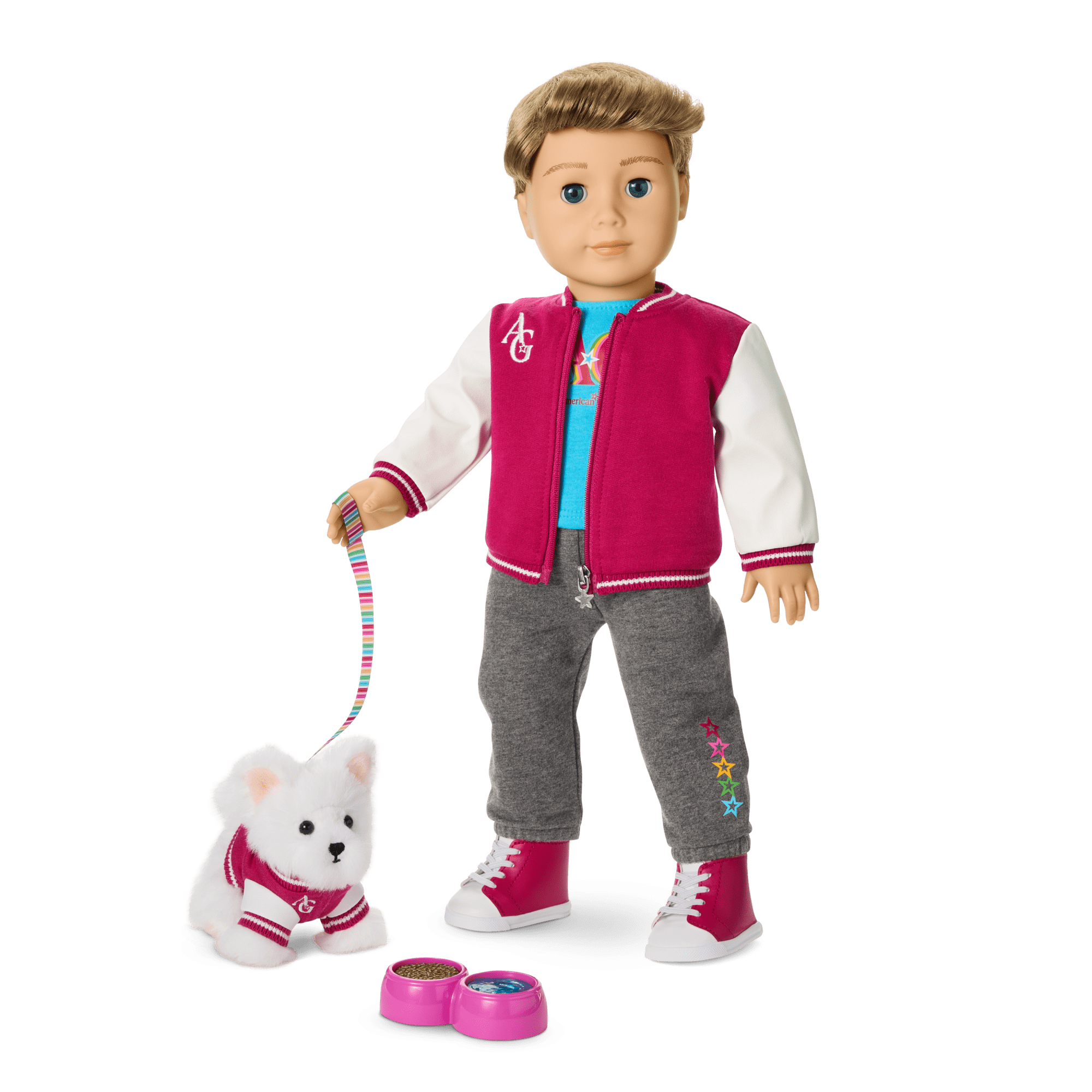 Truly Me 18-Inch Doll #104, Puppy & Accessories Ag Star Squad Bundle
