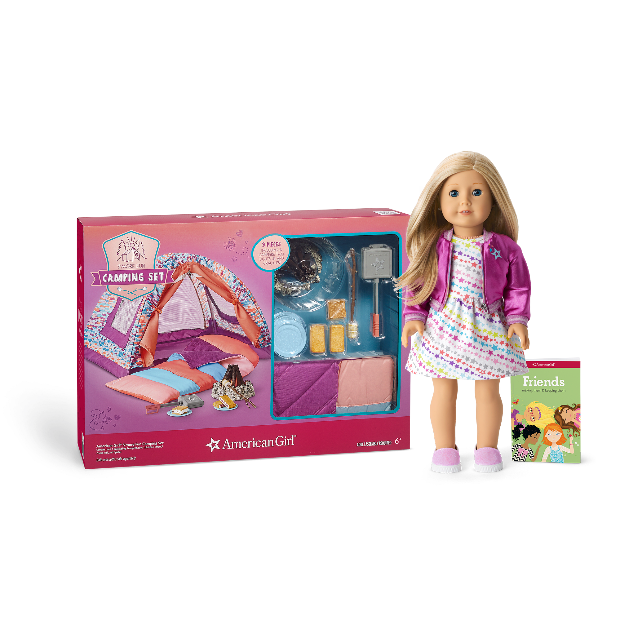 Truly Me 18-Inch Doll #27 & S'more Fun Camping Set