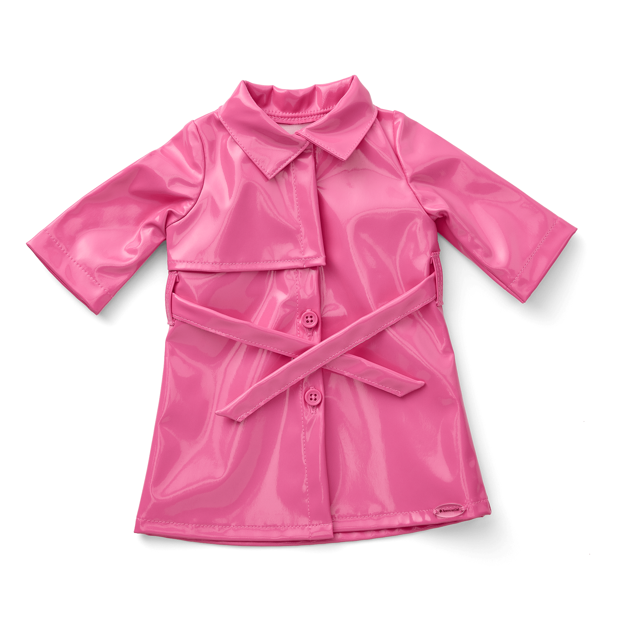 American Girl X Something Navy Perfectly Pink Trench For 18-Inch Dolls