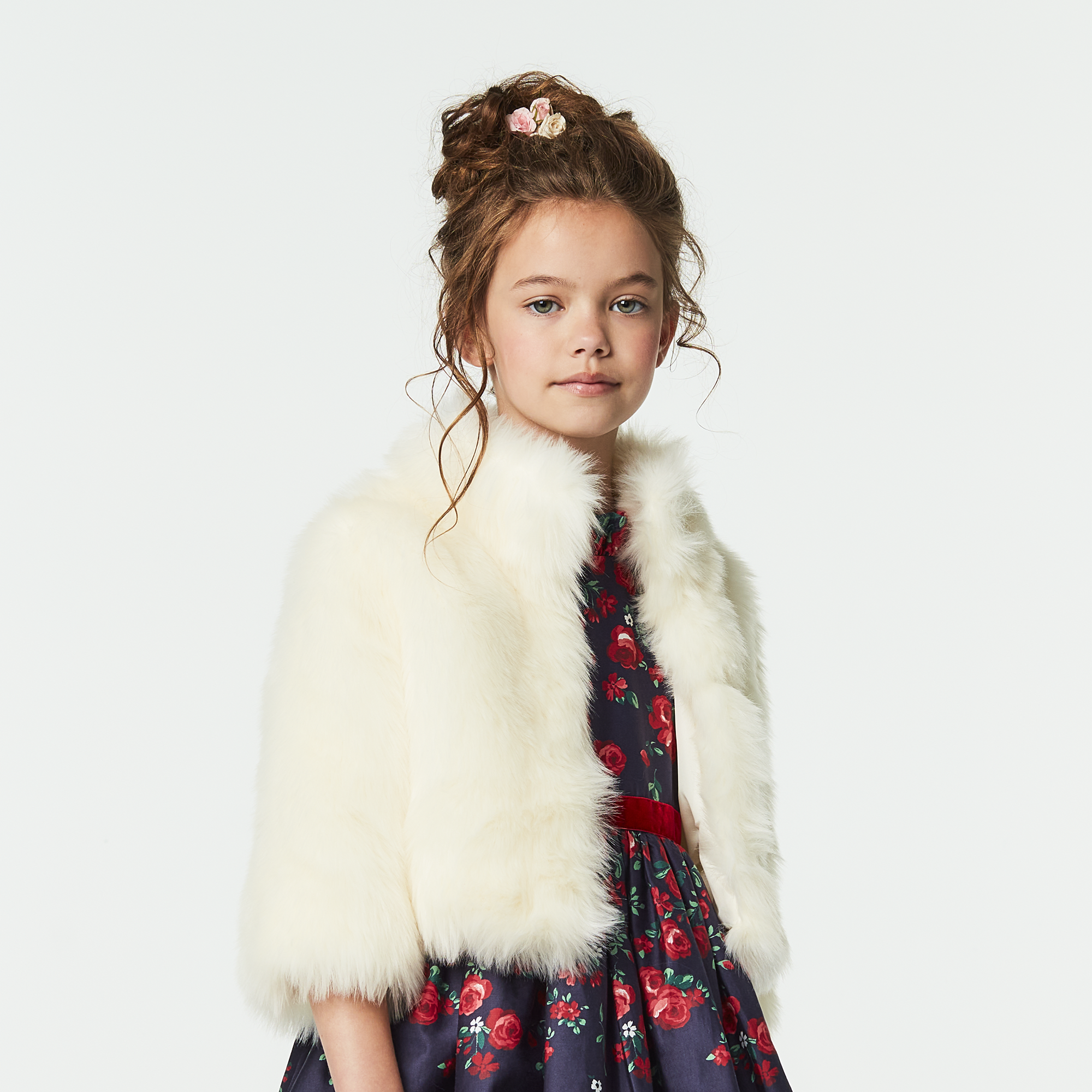 American Girl X Janie And Jack Soft As Snow Fur Jacket For Girls